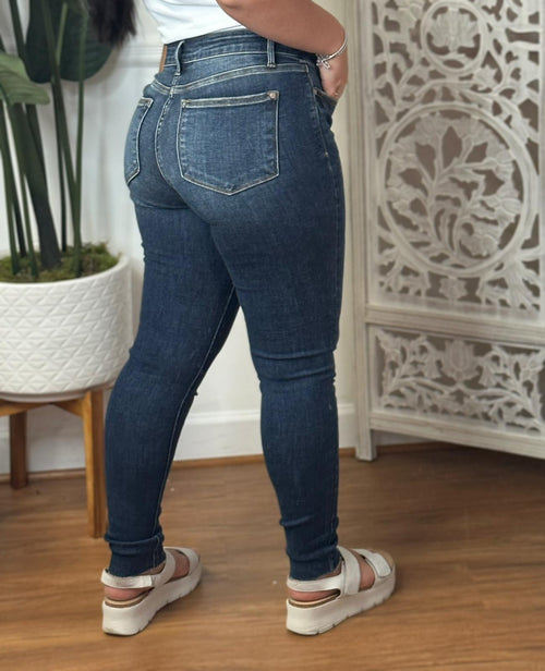 #P829 Louise Judy blue Skinny Denim Jeans