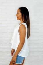 Keep it Cool or Crash Out Tank in Off White