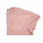 Melange Burnout Raw Tee - Casual  and Comfortable