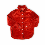 #P805 Corduroy Overdyed Fringe Shacket - Womenswear Coat, Comfortable Basic Design