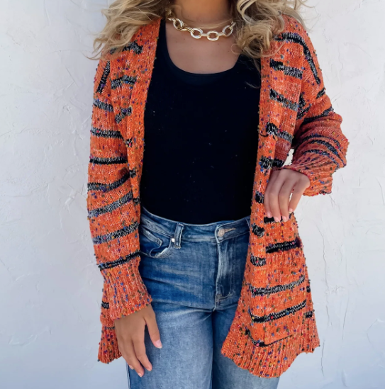 Stripe Miley Dot Cardigan