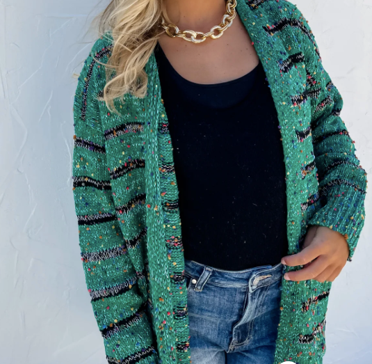 Stripe Miley Dot Cardigan