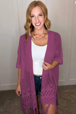 Amanda Knit Cardigan with Fall Color
