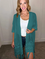 Amanda Knit Cardigan with Fall Color