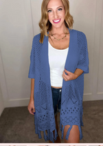 Amanda Knit Cardigan with Fall Color