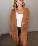 Amanda Knit Cardigan with Fall Color