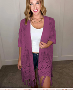 Amanda Knit Cardigan with Fall Color