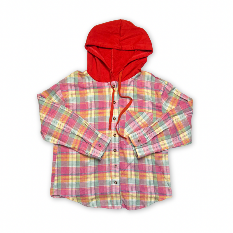 True Colors Women's Plaid Long Sleeve Top Fabric Womenswear