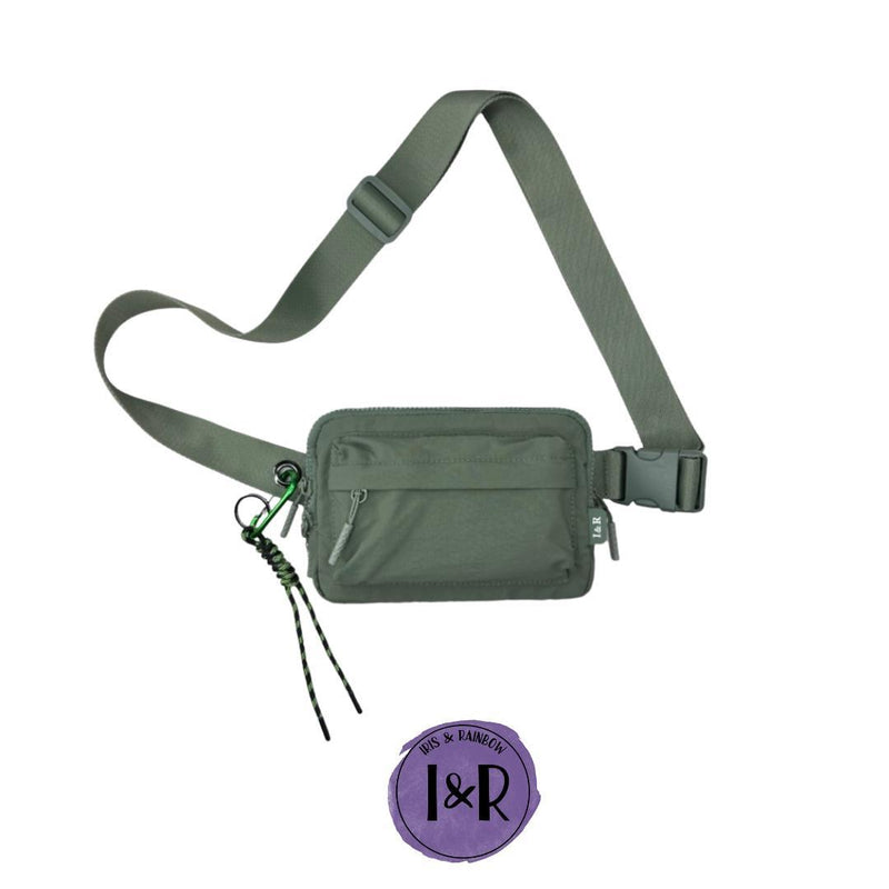 Iris Multi Pockets Crossbody Bag with Keychain - By Iris & Rainbow (#12123)