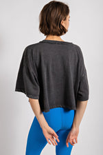 #P772  Hobby Mineral  Washed Croptop