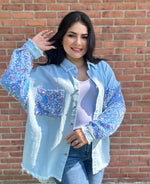 #P693 Must have Oversize Sequin Shacket