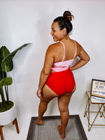 #M518 Under The Sun Swimsuit (Pink/Red)