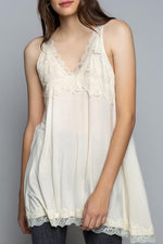 L59 Queen Angeline Lacey Blush Top