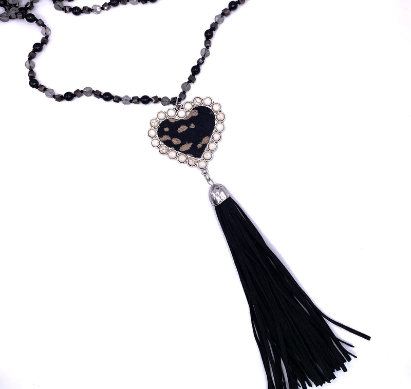 #L789 Heart of Hide Necklace