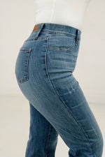 Judy Blue High Waist Elastic Waistband Pull On Slim Boot Jeans