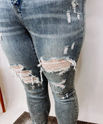 #N271 Lace Patch Judy Blue Skinny Jeans