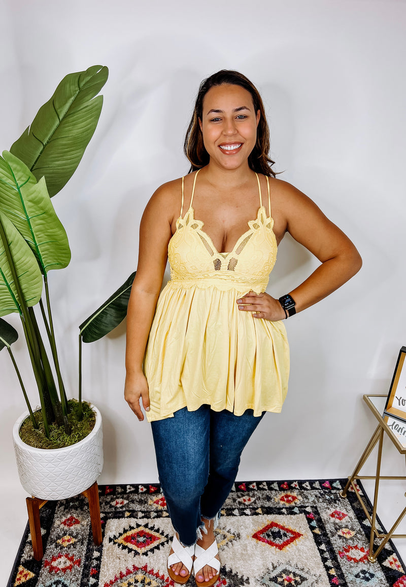 #N361 Crochet Lace Cami (Regular)