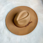 #L646 Boho Vibes Fedora Hat (Camel)