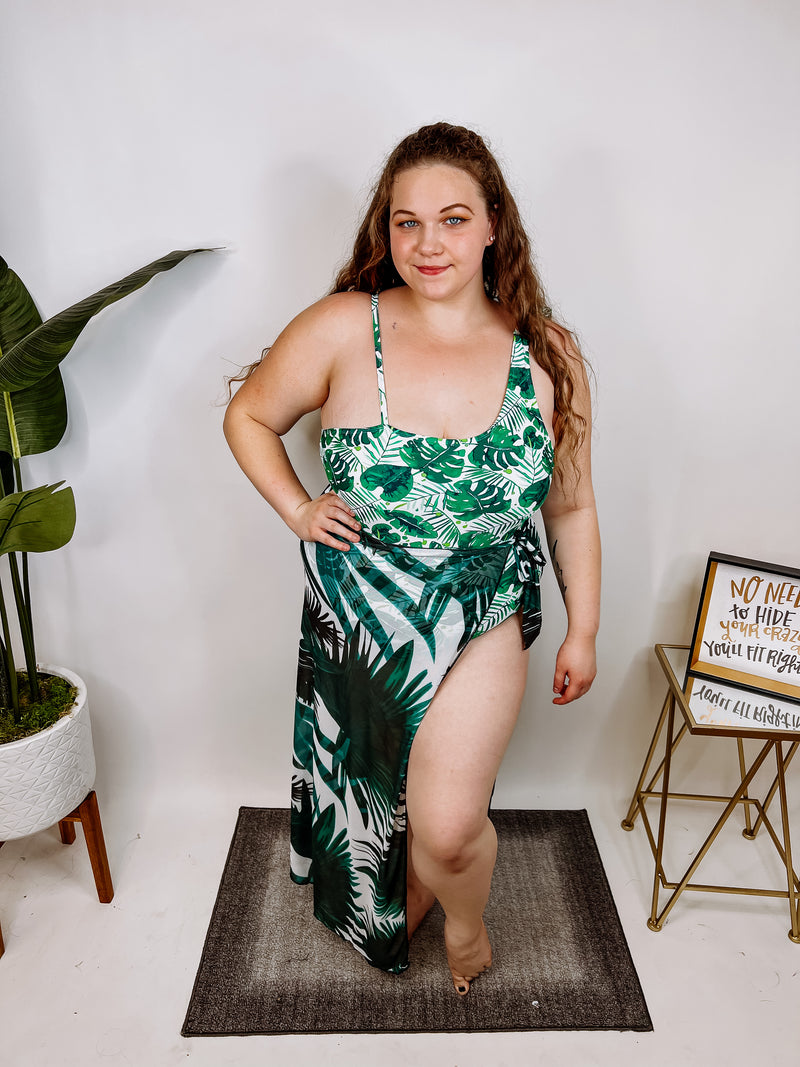 #M715 Tropical Breeze Beach Cover Up