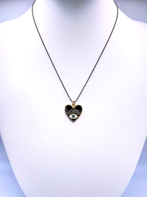 #F89 The Eye Heart Necklace