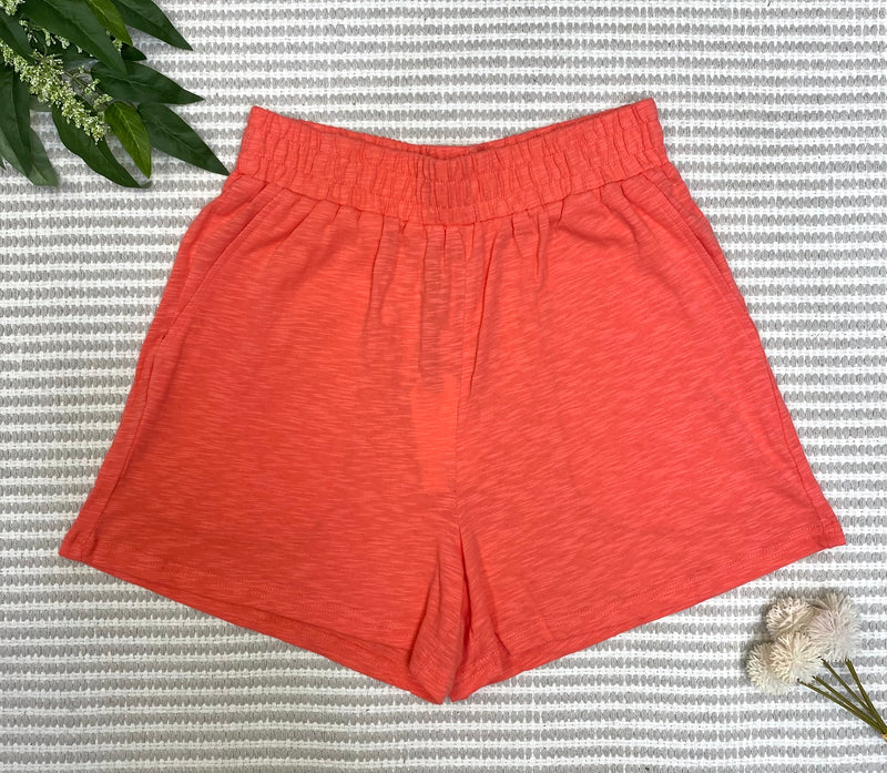 #M437 Chilling in Shorts (Coral)