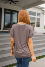 Absolute Favorite V-Neck in Dark Taupe