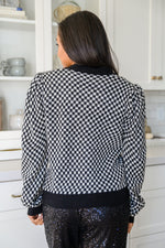 Big City Nights Checkered Cardigan LD23