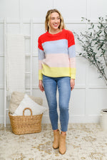 Bright Striped Knit Sweater LD23