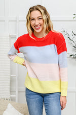 Bright Striped Knit Sweater LD23