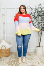 Bright Striped Knit Sweater LD23