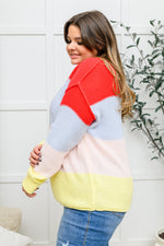 Bright Striped Knit Sweater LD23