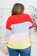 Bright Striped Knit Sweater LD23