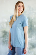 Cardinal Short Sleeve Tee in Blue Grey LD23