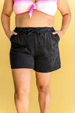 Carried Away French Terry Shorts in Black LD23