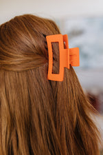 Claw Clip Set of 4 in Orange LD23