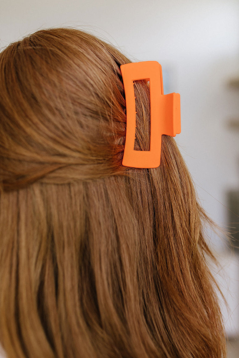 Claw Clip Set of 4 in Orange LD23