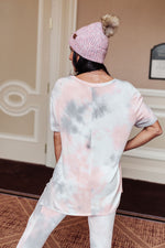 Cloud 9 Tie Dye Top in Peach Winter22