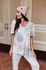 Cloud 9 Tie Dye Top in Peach Winter22