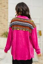 Cozy Cabin Days Sweater in Magenta BF65