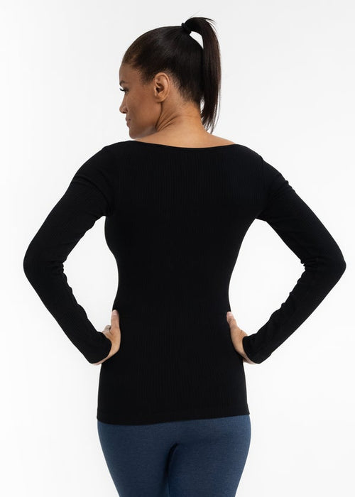 #L662 Breathtaking Reversible Top (Black)