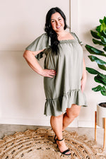 Willow Smocked Flutter Sleeve Dress