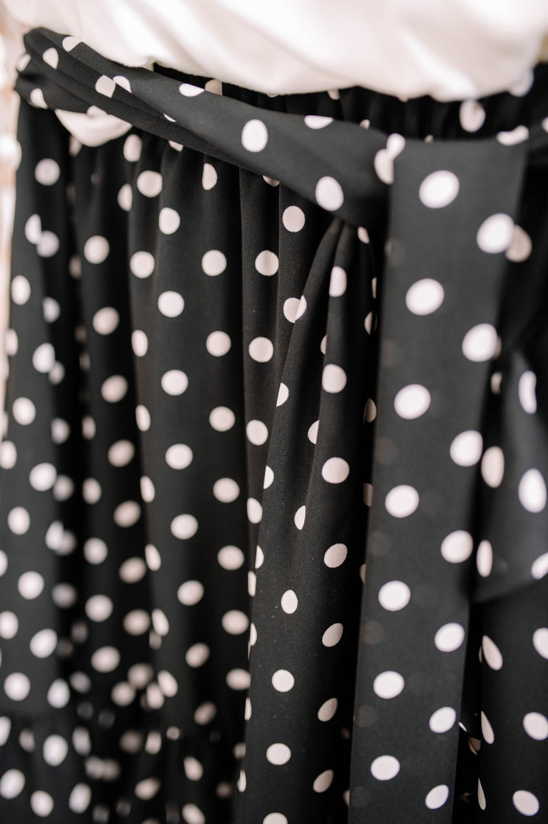 Chasing Skirts In Black Polkadots