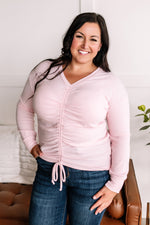 It's True Love Ruched Top in Blushing Pink