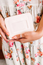 Mini Pixie Wallet In Ivory by Joy Susan