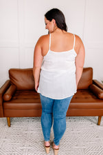 A Frill A Minute Sleeveless Top In True White