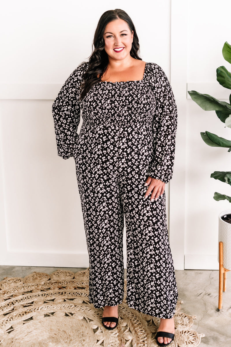 White leopard print jumpsuit sales