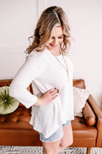 No Stopping Us Now Novelty Knit Top In White