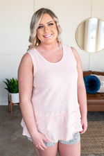 Lay It On Thick Sleeveless Top In Ballerina Pink