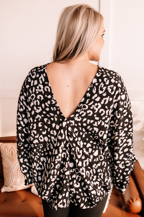 Stand Your Ground Dolman Blouse In Animal Print