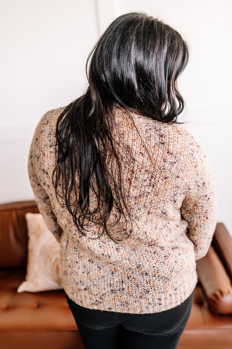 Top Marks Speckled Sweater In Mountain Sunset